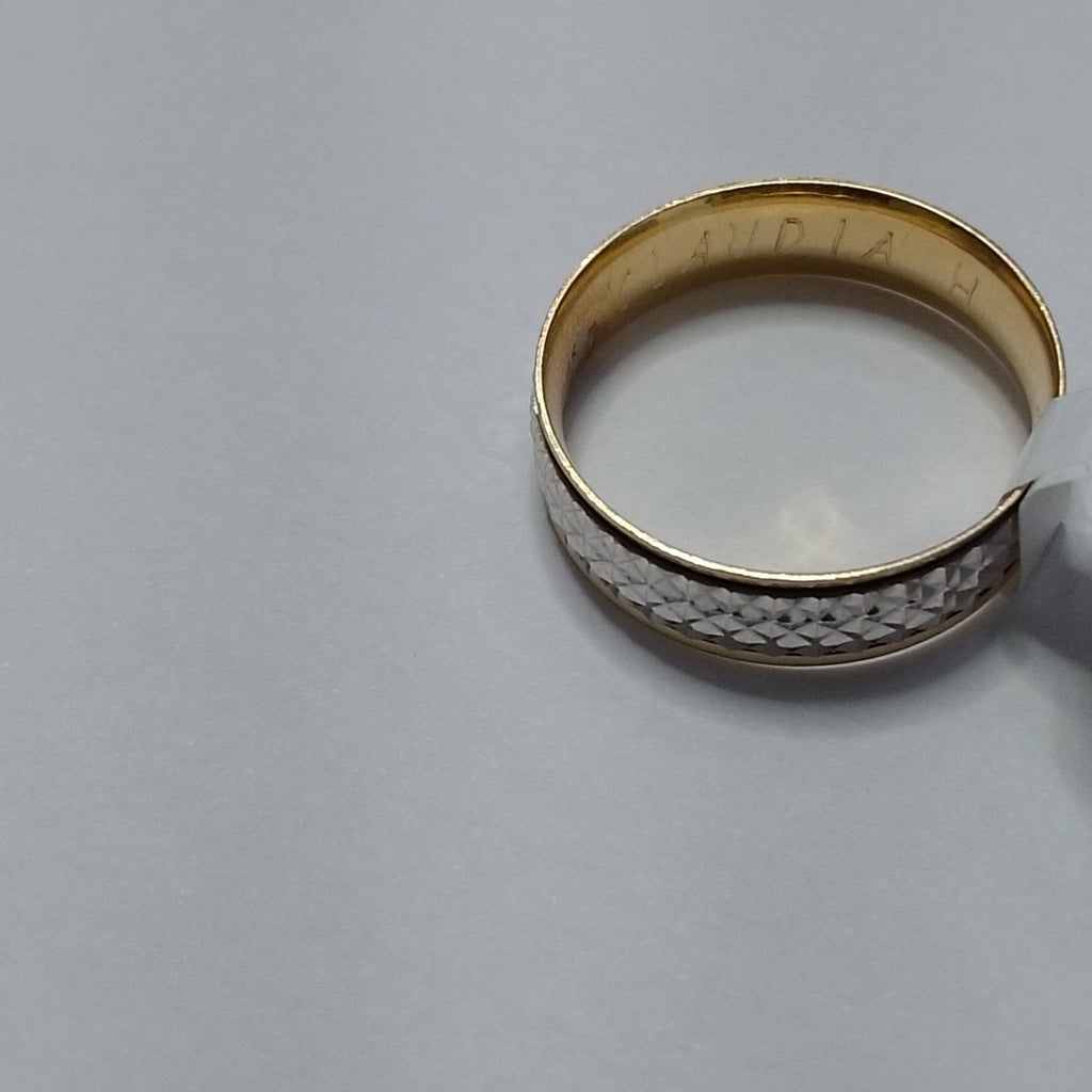 ARGOLLA ORO, ORO COMBINADO 14 K 3.3 GRMS (SEMINUEVO)