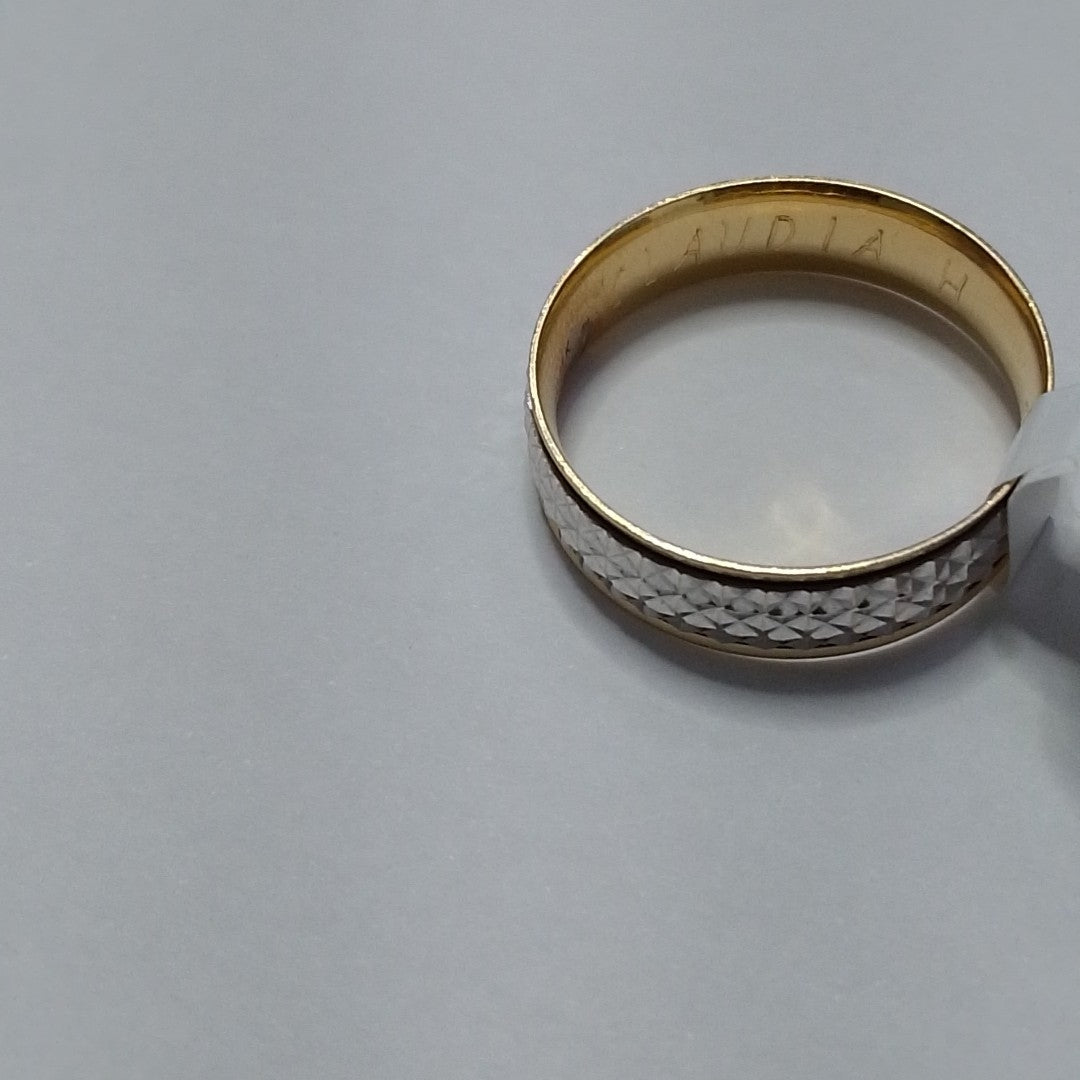 ARGOLLA ORO, ORO COMBINADO 14 K 3.3 GRMS (SEMINUEVO)