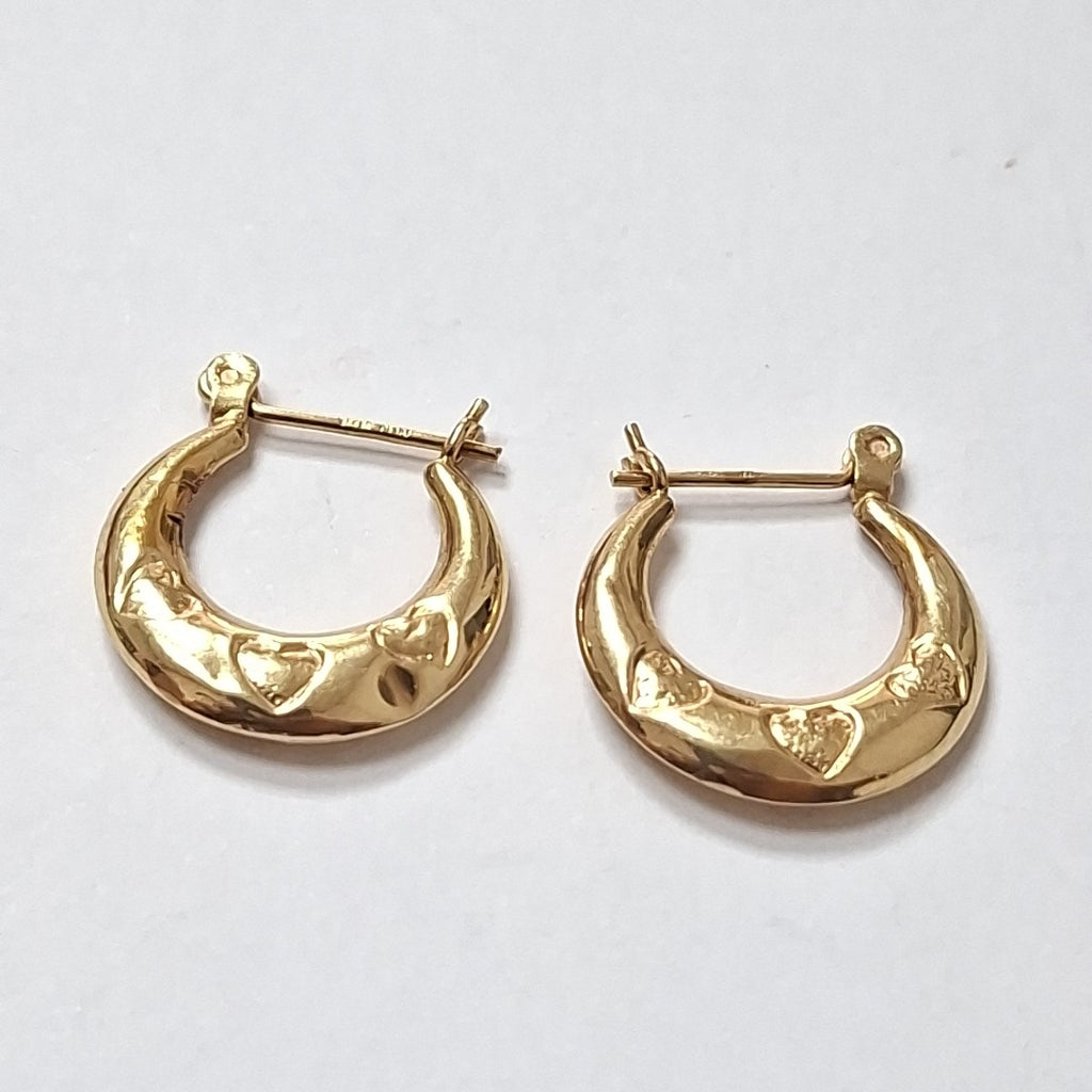 ARETES PAR ORO 14 K 1 GRMS (SEMINUEVO)