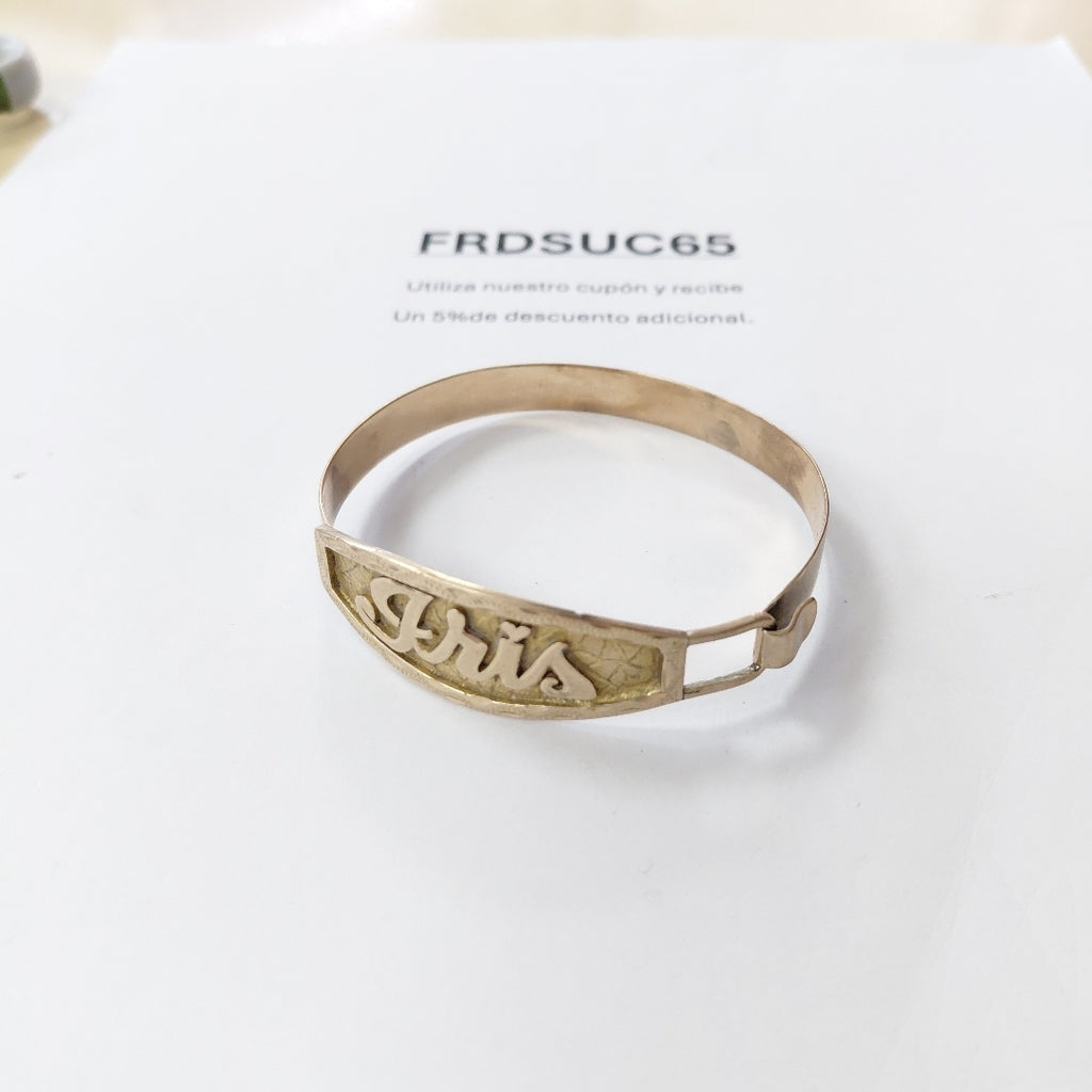 PULSERA RIGIDA ORO 10 K 12 GRMS (SEMINUEVO)