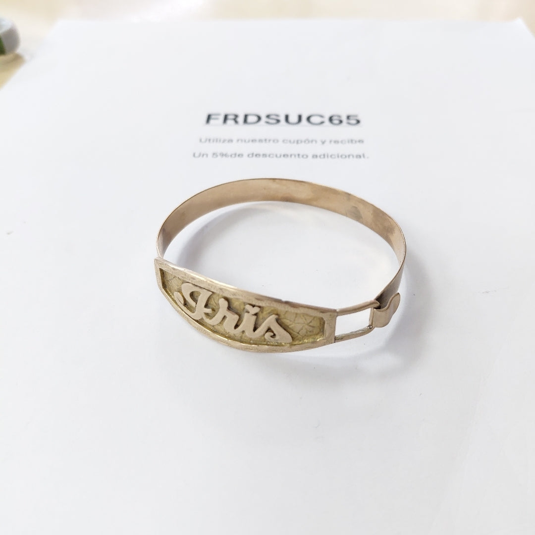 PULSERA RIGIDA ORO 10 K 12 GRMS (SEMINUEVO)