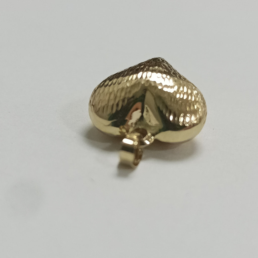 DIJE TEJIDO CORAZON LABRADO 14K 1.1 GR (NUEVO)
