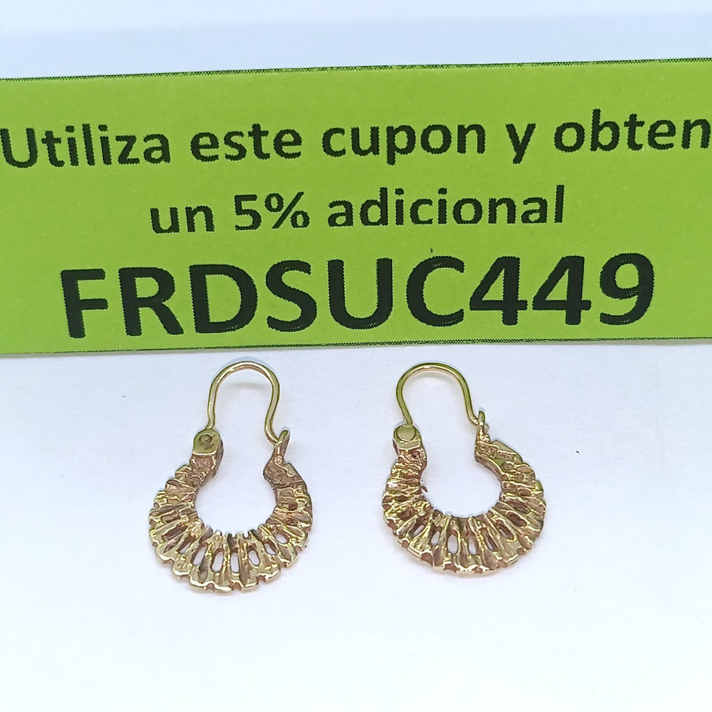 ARRACADAS PAR ORO 10 K 2,30 GRMS (SEMINUEVO)