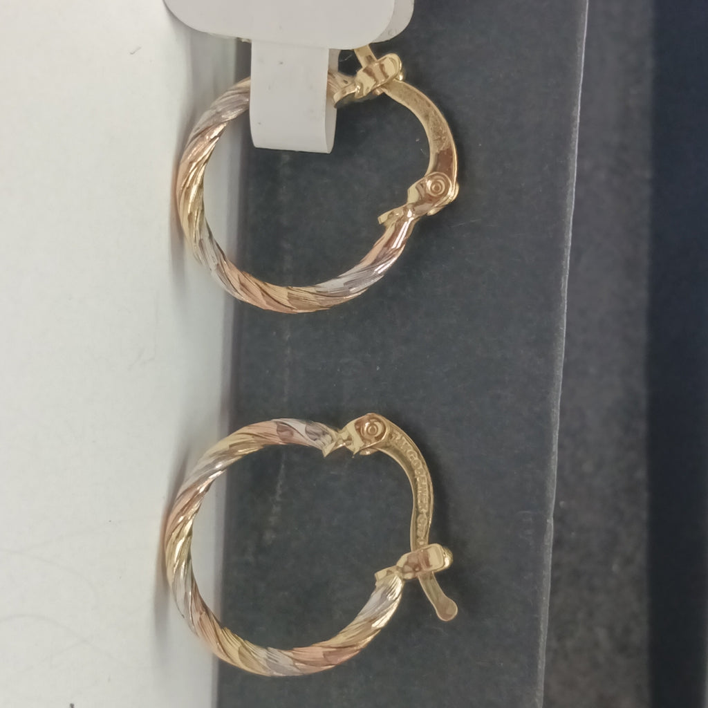 ARETES ARRACADAS COMBINADAS 14K 2.1 GR (NUEVO)