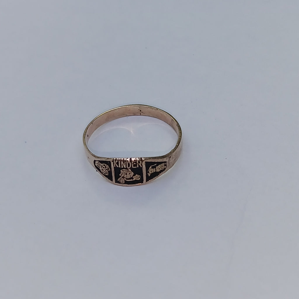 ANILLO DE GRADUACIÓN ORO 8 K 0.7 GRMS (SEMINUEVO)
