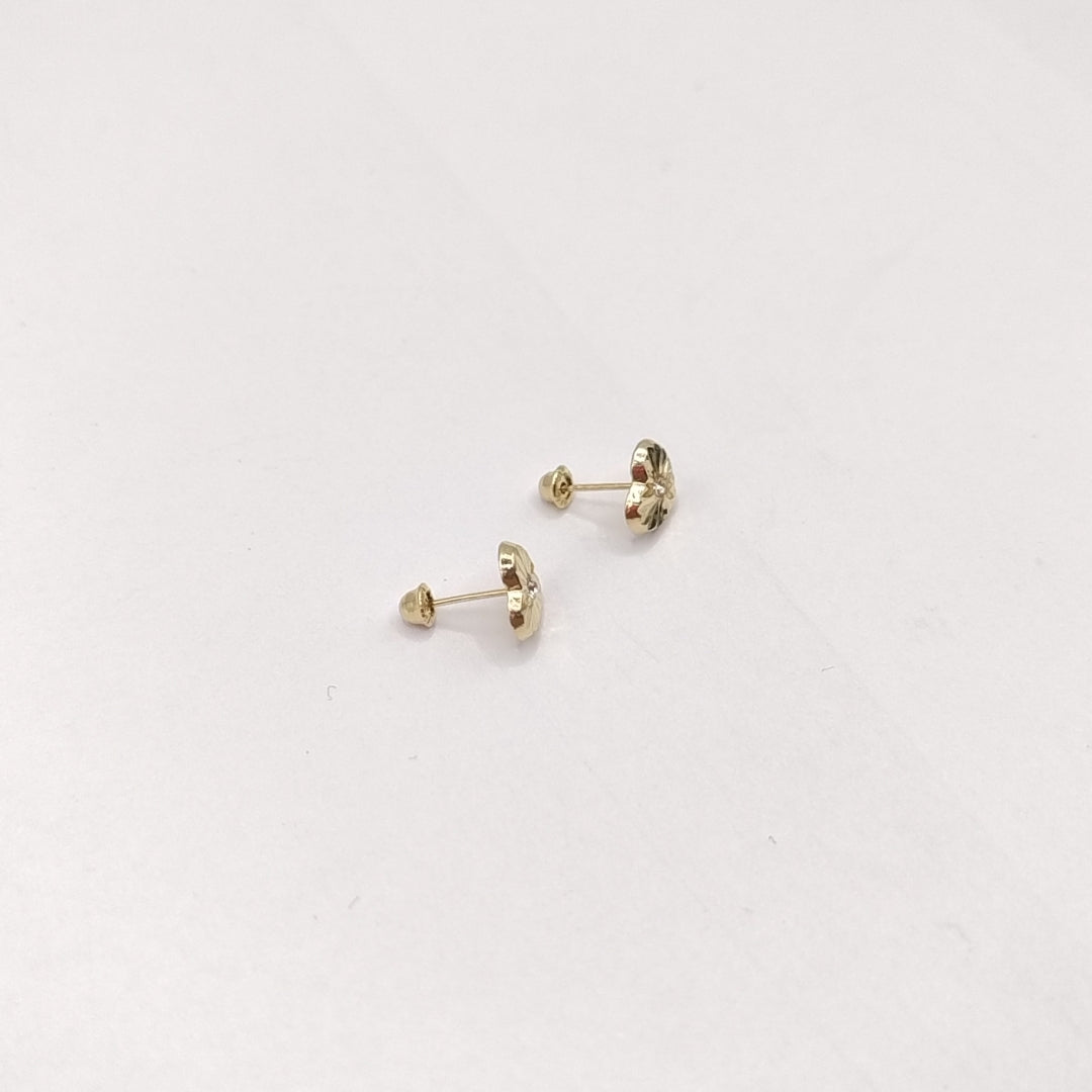 BROQUELES BROQUEL FIG CORAZON C CIRCONIA 14K 0.2603 GR (NUEVO)