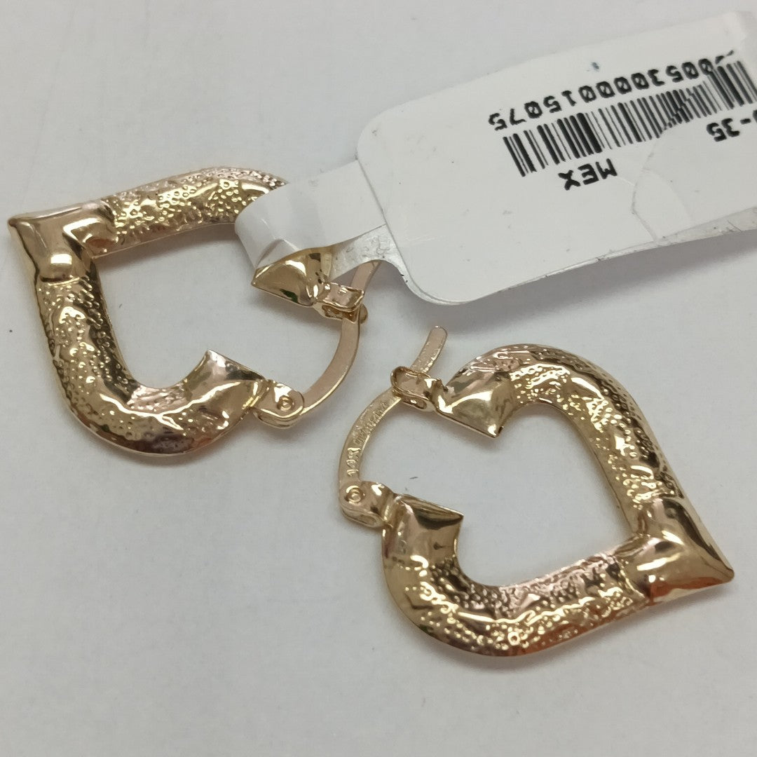 ARETES ARRACADAS 14K 1.8 GR (NUEVO)