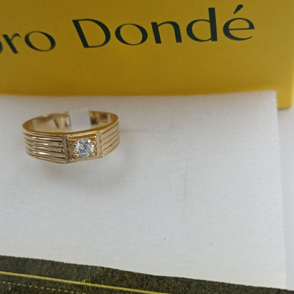 ANILLOS CON CIRCONIA 14K TALLA 9 4.4 GR (NUEVO)