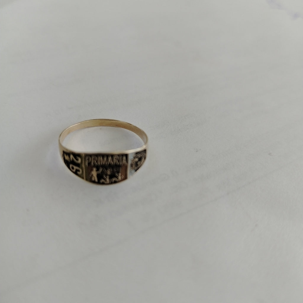 ANILLO DE GRADUACIÓN ORO 8 K 1 GRMS (SEMINUEVO)