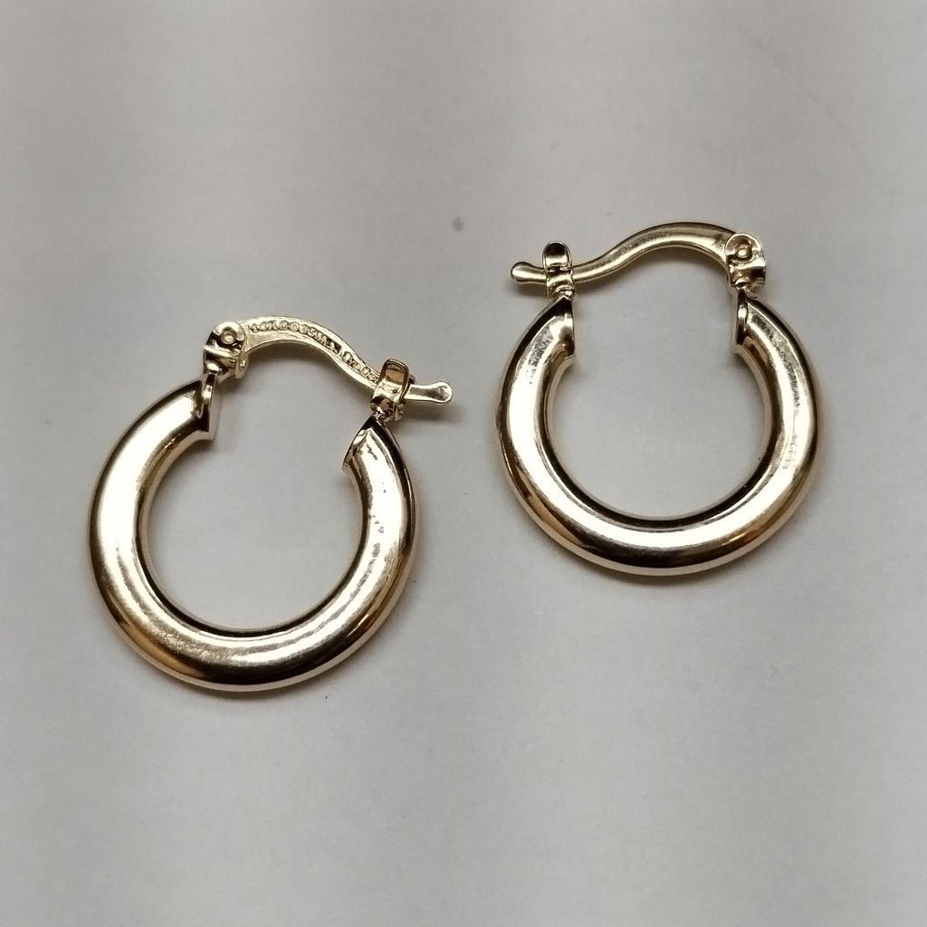 ARETES ARRACADAS 14K 1.5 GR (NUEVO)