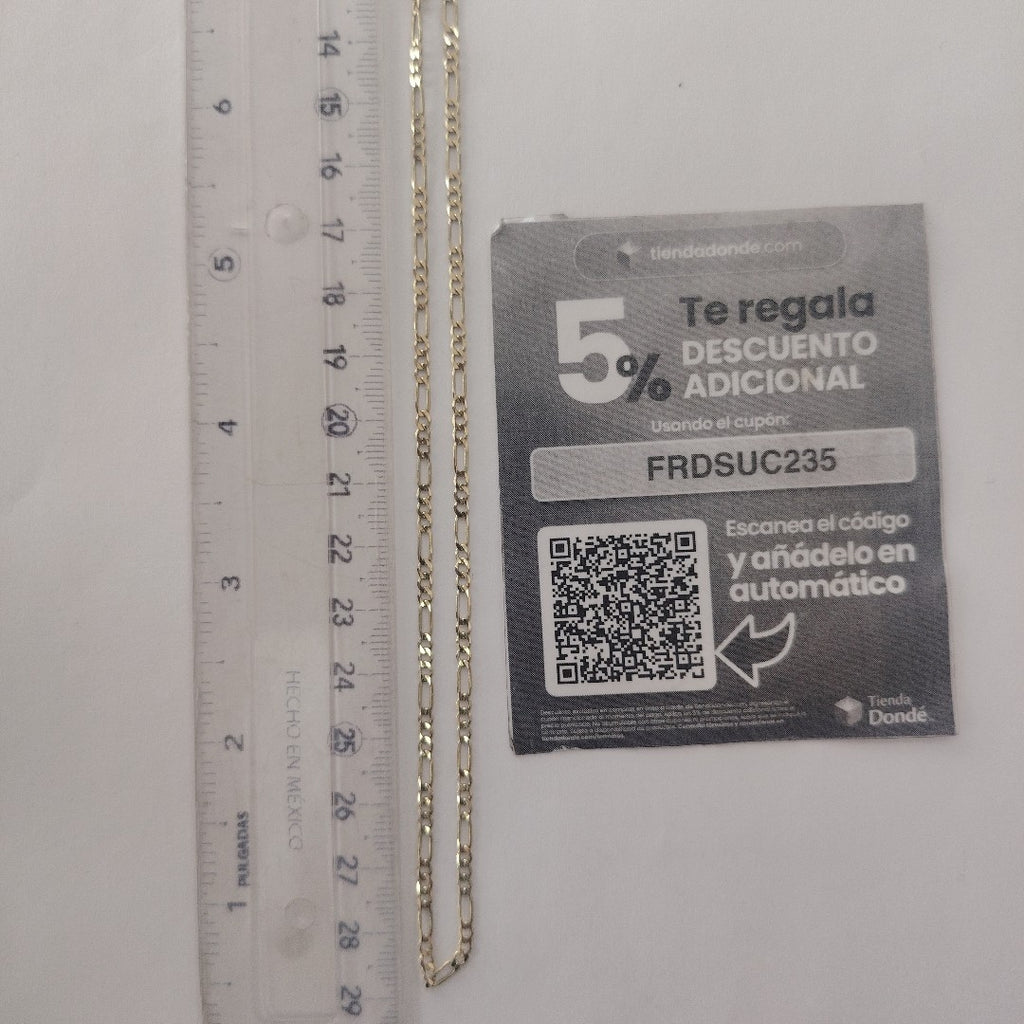 CADENA TEJIDO 3X1 14K 60 CM 5.6 GR (NUEVO)