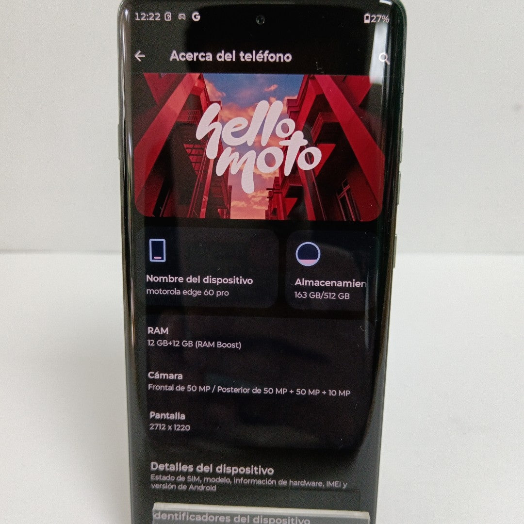 CELULAR MOTOROLA EDGE 60 PRO XT2507-1 (2025) 512 GB 12 GB RAM (SEMINUEVO)