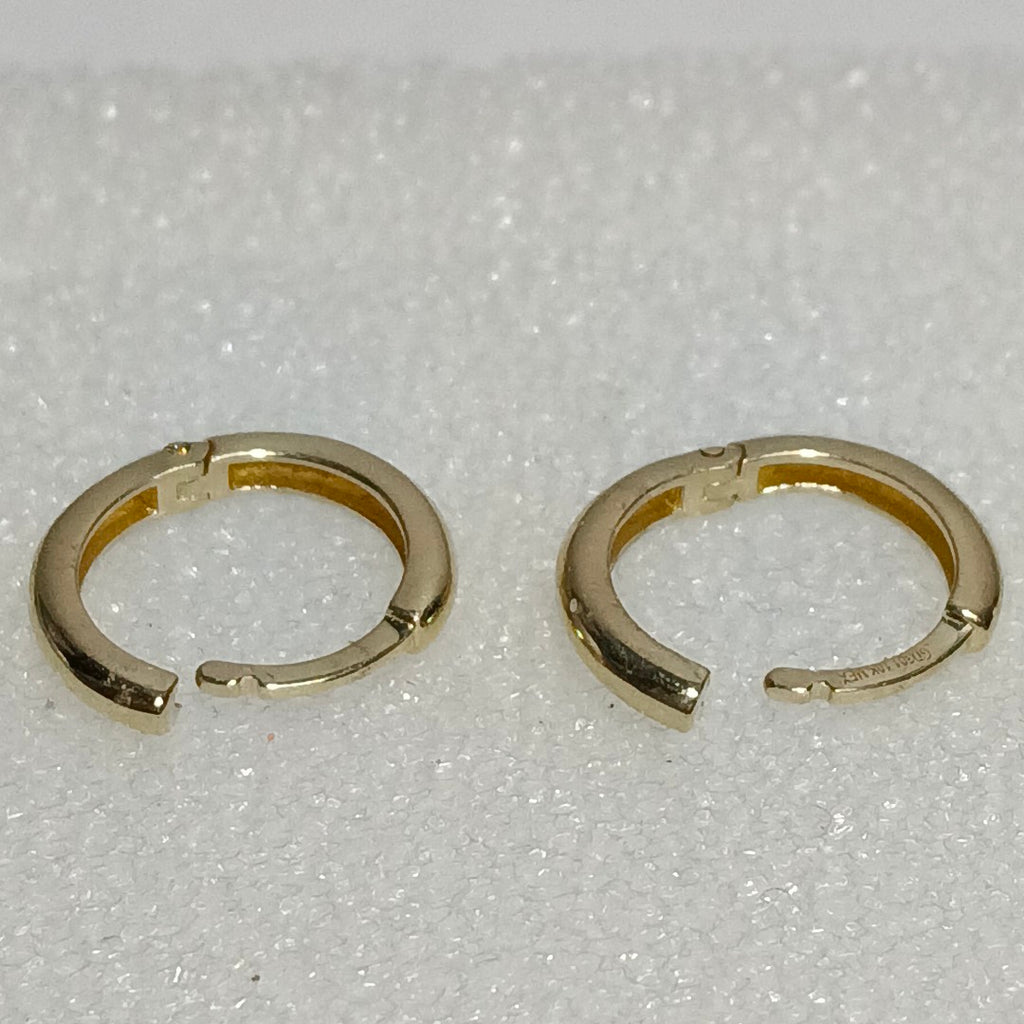 ARETES ARRACADAS LISAS 10K 1.1 GR (NUEVO)