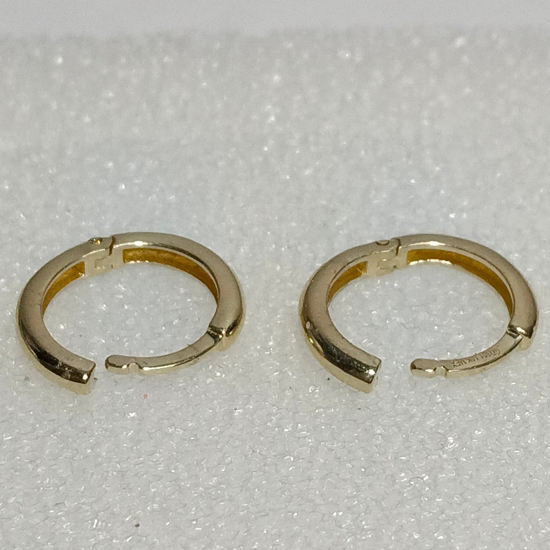 ARETES ARRACADAS LISAS 10K 1.1 GR (NUEVO)