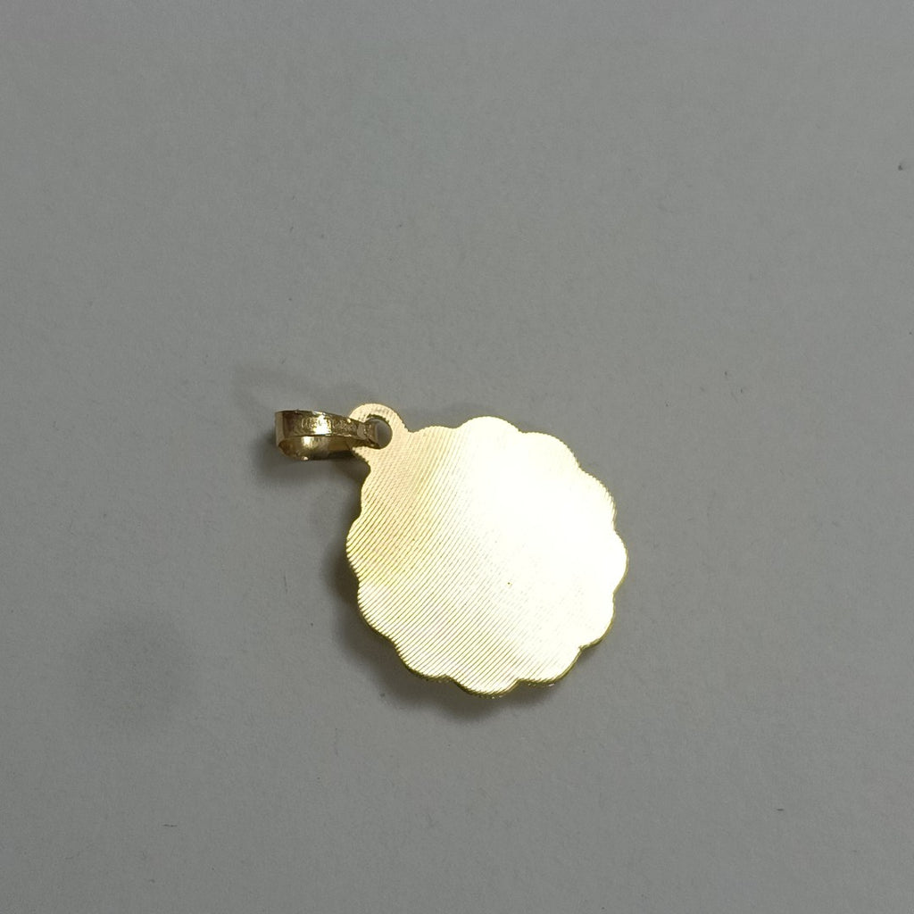 DIJE MEDALLA RELIGIOSA 14K 0.7 GR (NUEVO)