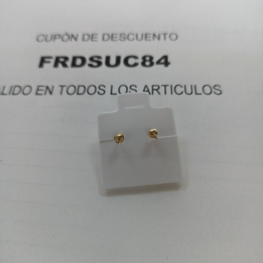 BROQUELES BROQUEL C CIRCONIA 14K 0.27 GR (NUEVO)