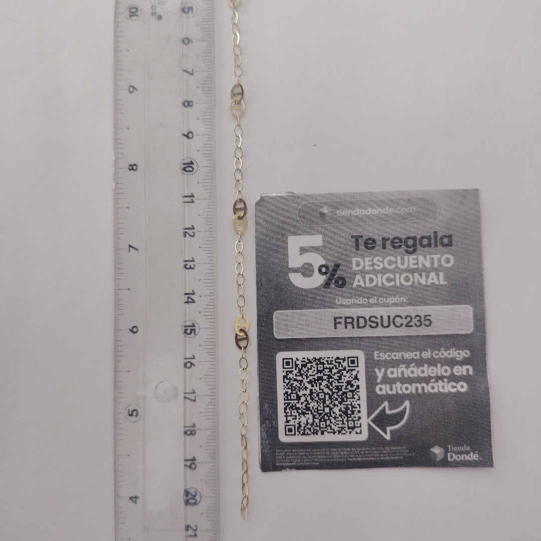 PULSERA ESPECIAL 14K 21 CM 1.9 GR (NUEVO)