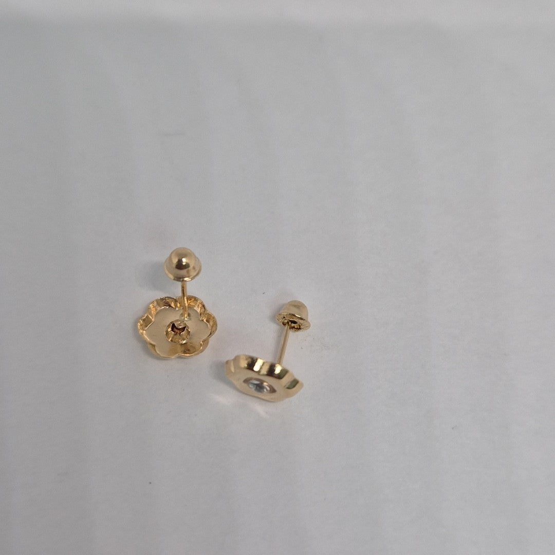 BROQUELES BROQUEL FIG FLOR C CIRCONIA 14K 0.2581 GR (NUEVO)