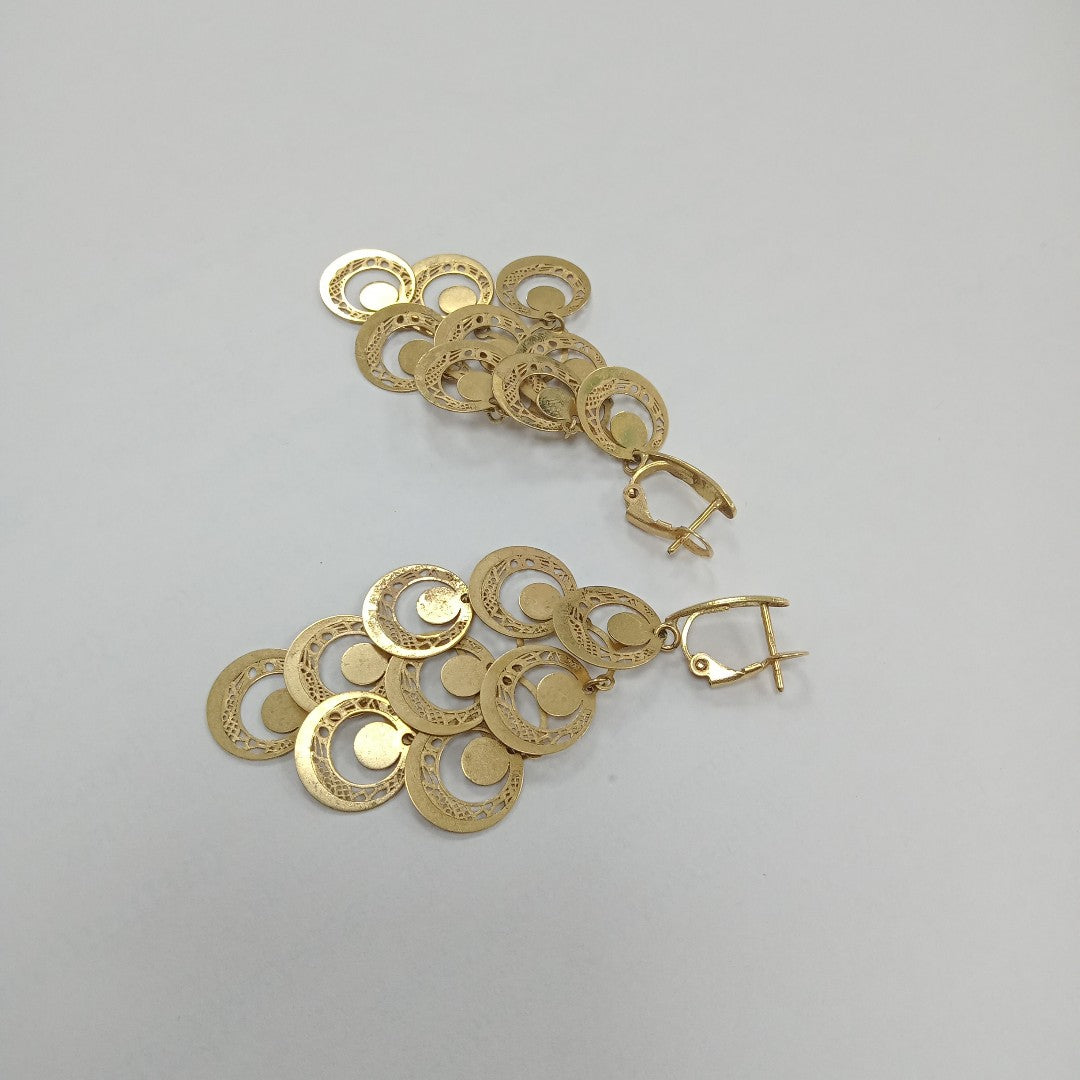 ARETES PAR ORO 18 K 8.7 GRMS (SEMINUEVO)