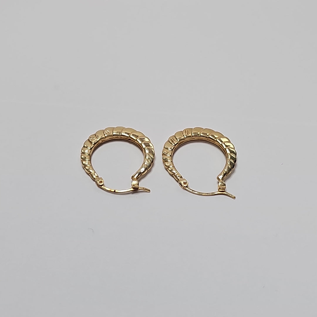 ARRACADAS PAR ORO 14 K 2.2 GRMS (SEMINUEVO)