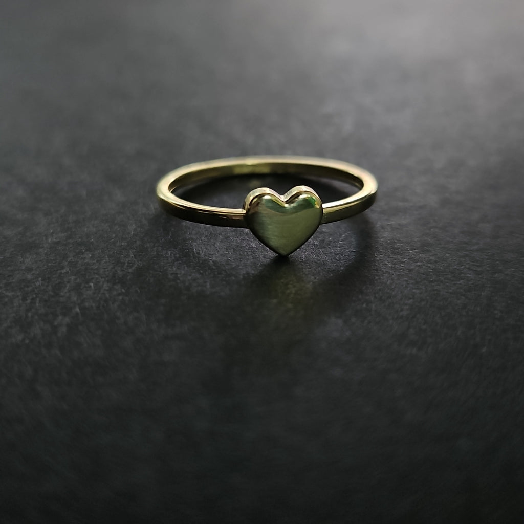 ANILLOS ANILLITO FIG CORAZON 10K TALLA 7 1.1 GR (NUEVO)