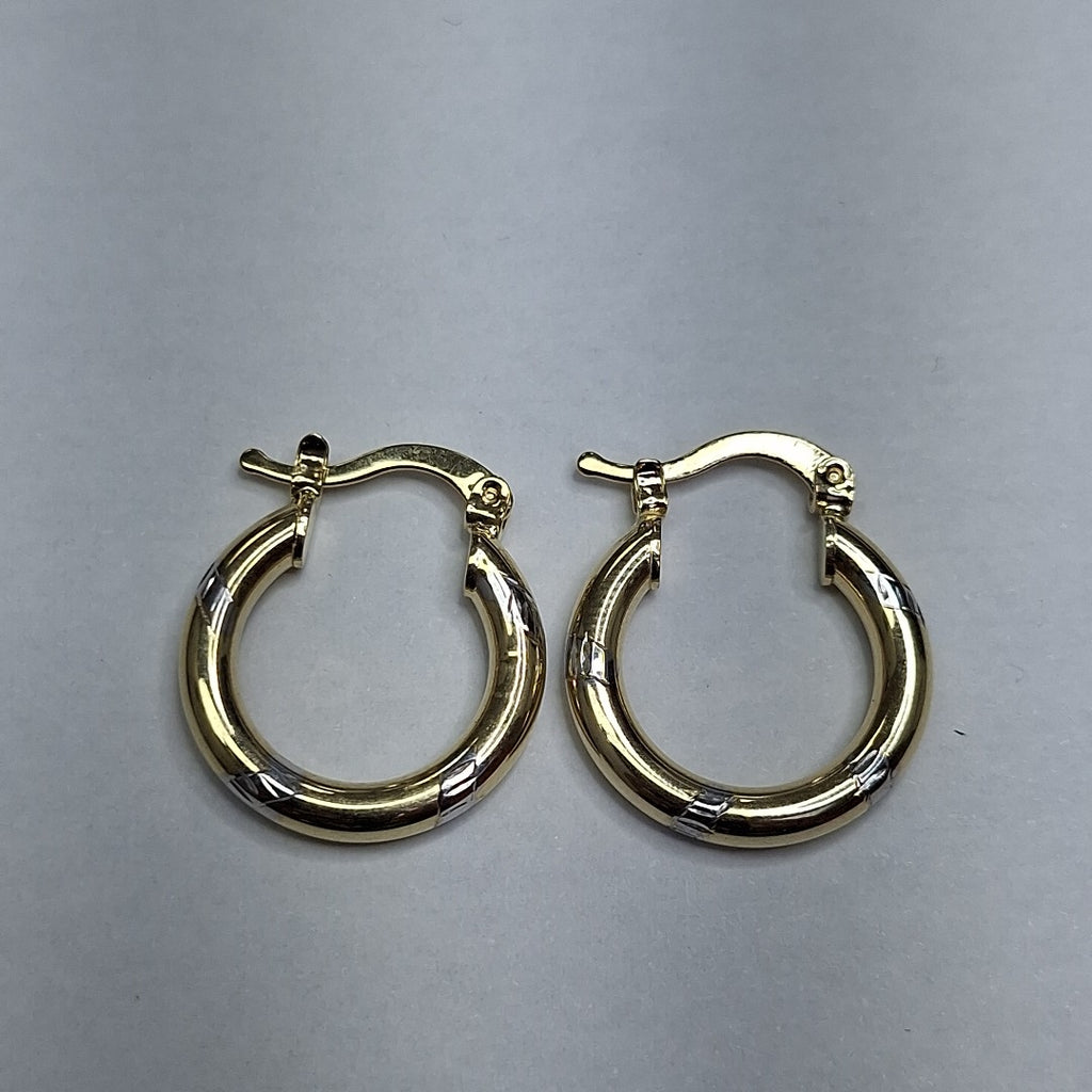 ARETES ARRACADAS COMBINADAS 14K 1.6 GR (NUEVO)
