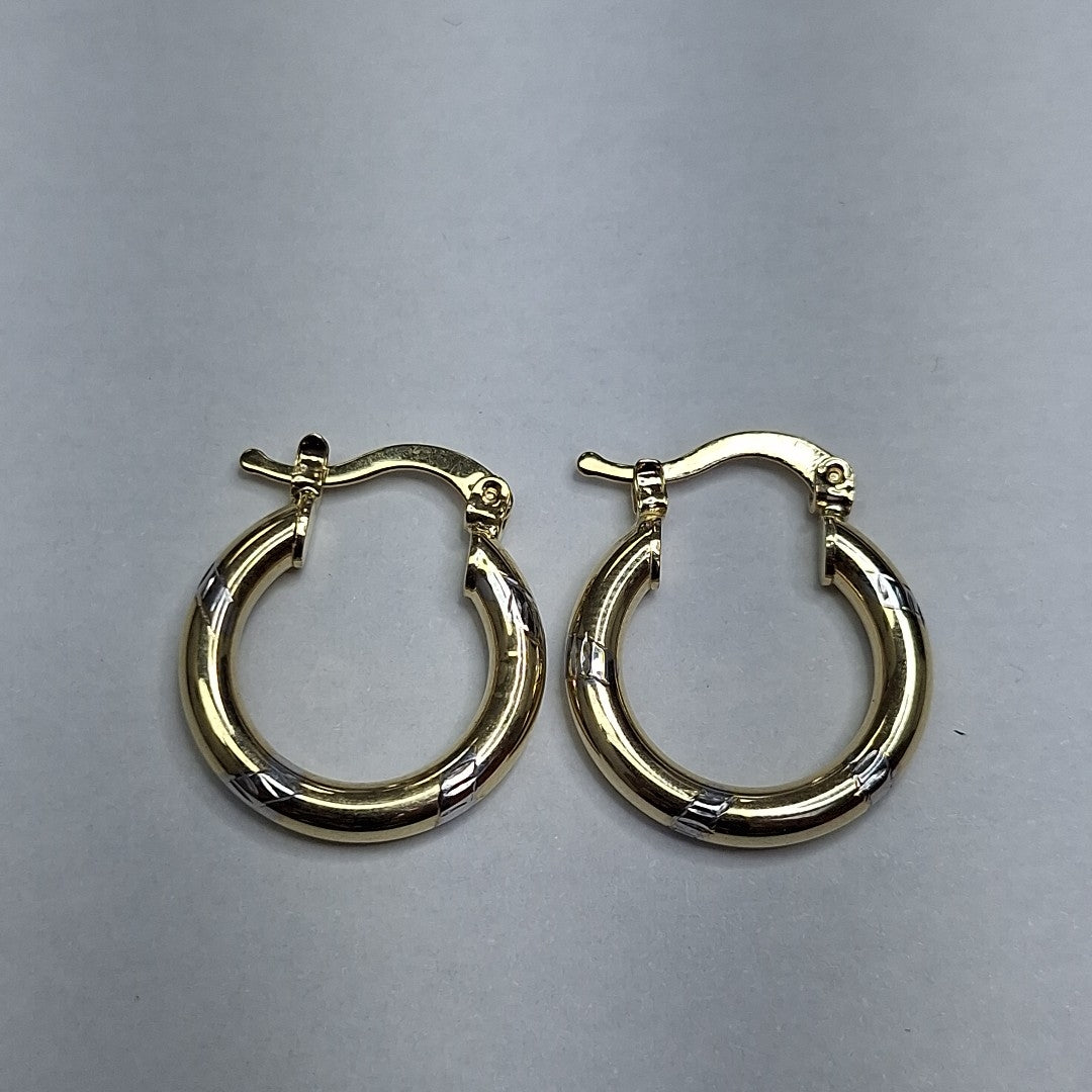 ARETES ARRACADAS COMBINADAS 14K 1.6 GR (NUEVO)