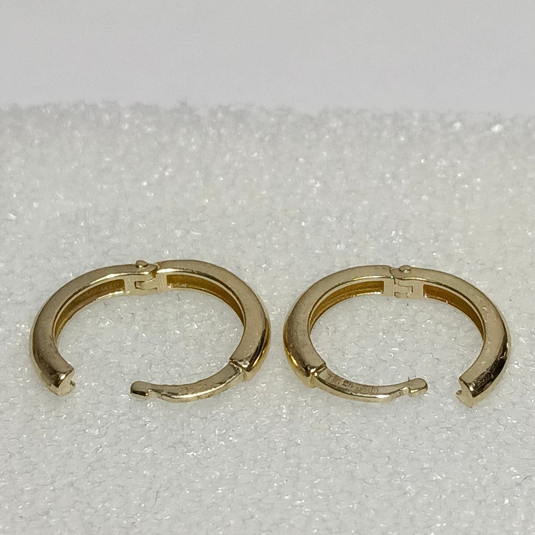 ARETES ARRACADAS LISAS 10K 1.2 GR (NUEVO)