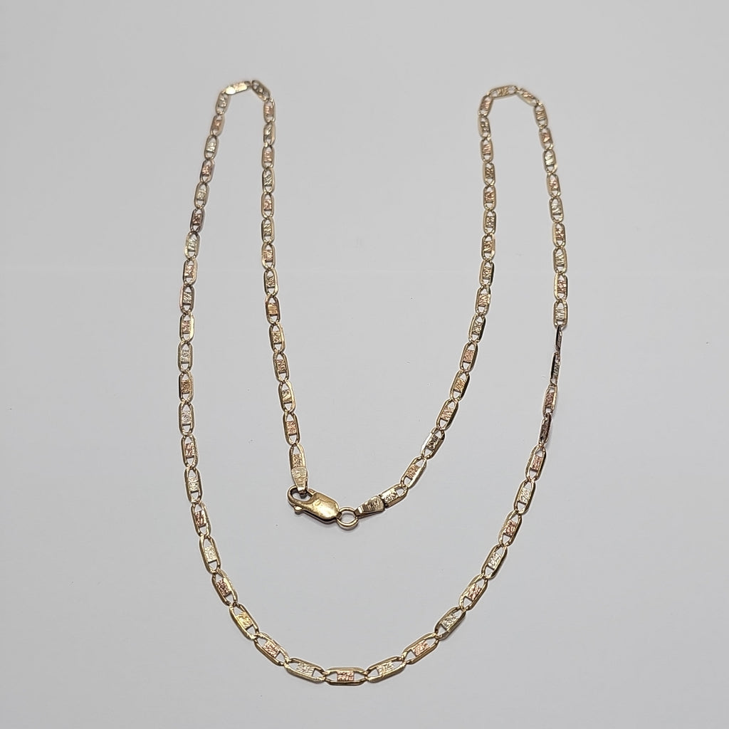 CADENA ORO COMBINADO 10 K 6,80 GRMS (SEMINUEVO)