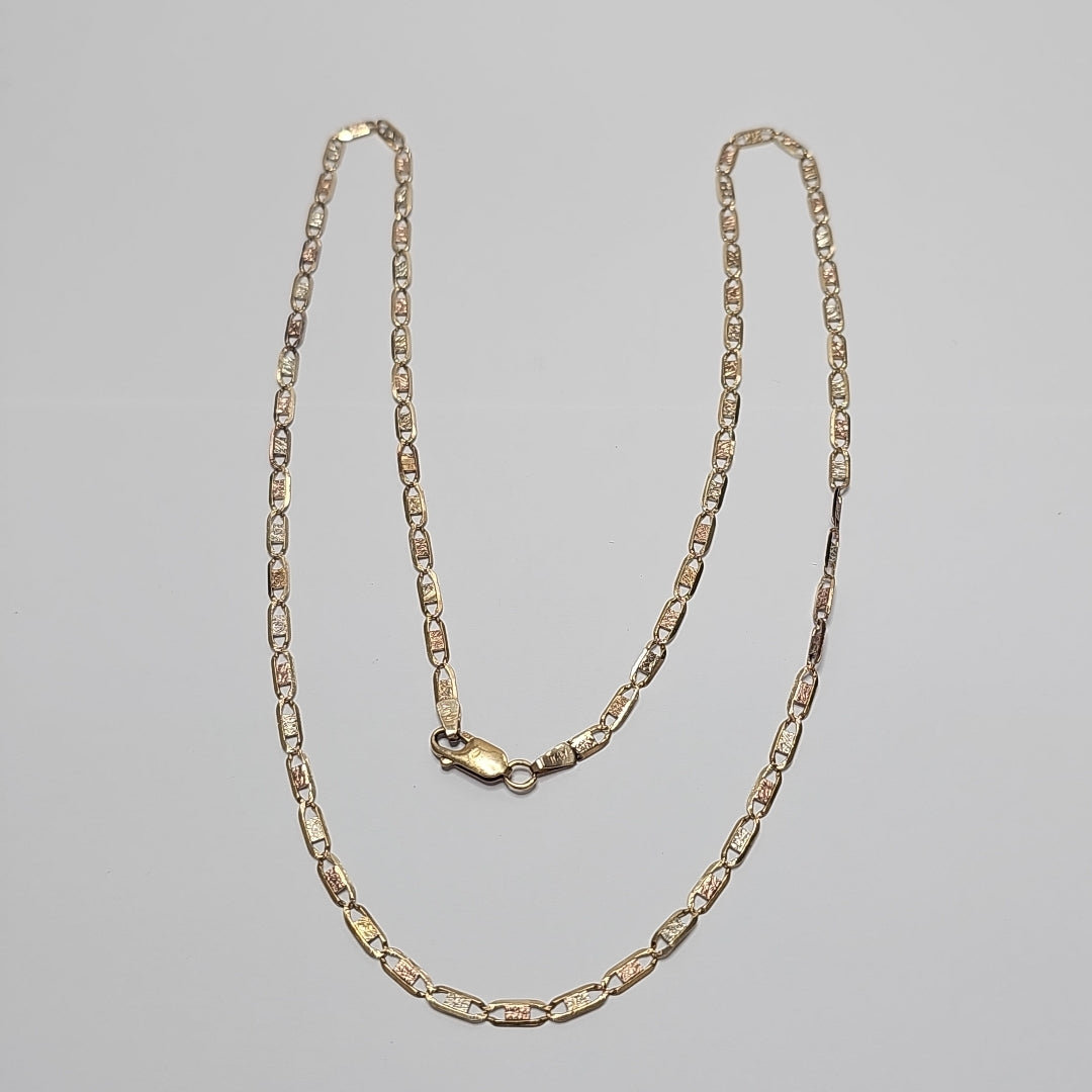 CADENA ORO COMBINADO 10 K 6,80 GRMS (SEMINUEVO)