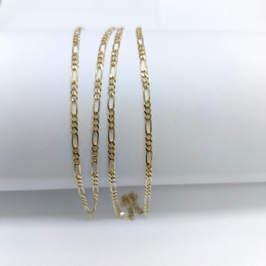 CADENAS TEJIDO 3X1 ORO 10K 50 CM 2.9 GR (NUEVO)