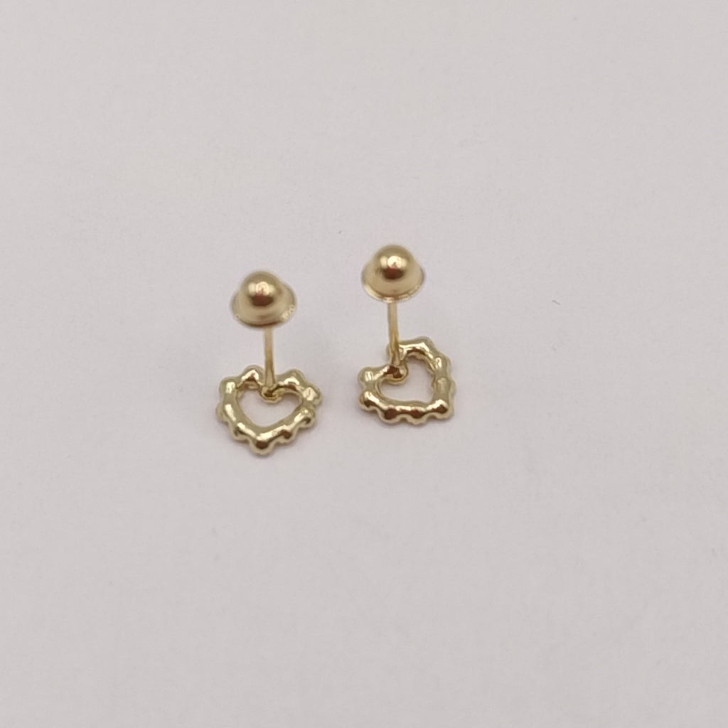 BROQUELES BROQUEL FIG CORAZON 14K 0.23 GR (NUEVO)