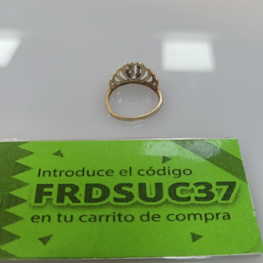 ANILLO CONMEMORATIVO ORO 10 K 1,60 GRMS (SEMINUEVO)