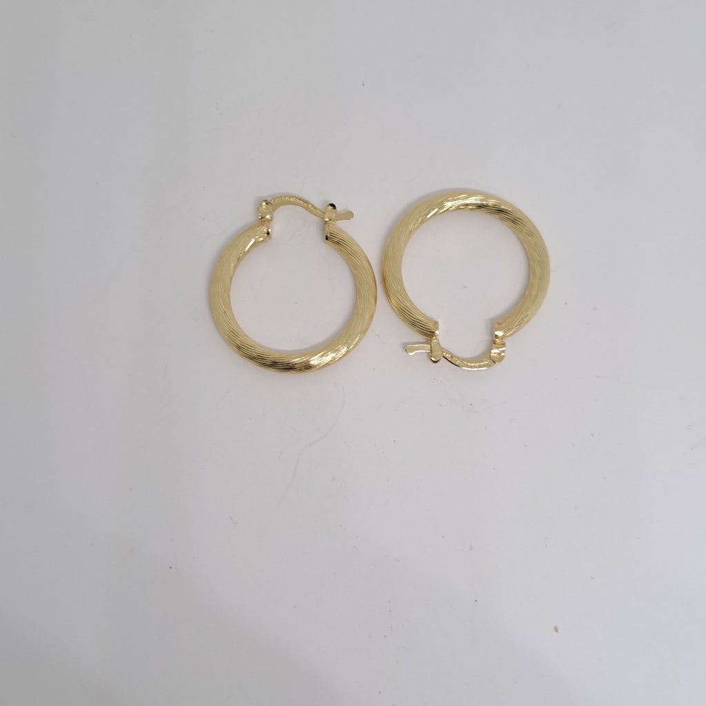 ARETES TEJIDO ARRACADAS ASTRIADAS 14K 2.9 GR (NUEVO)