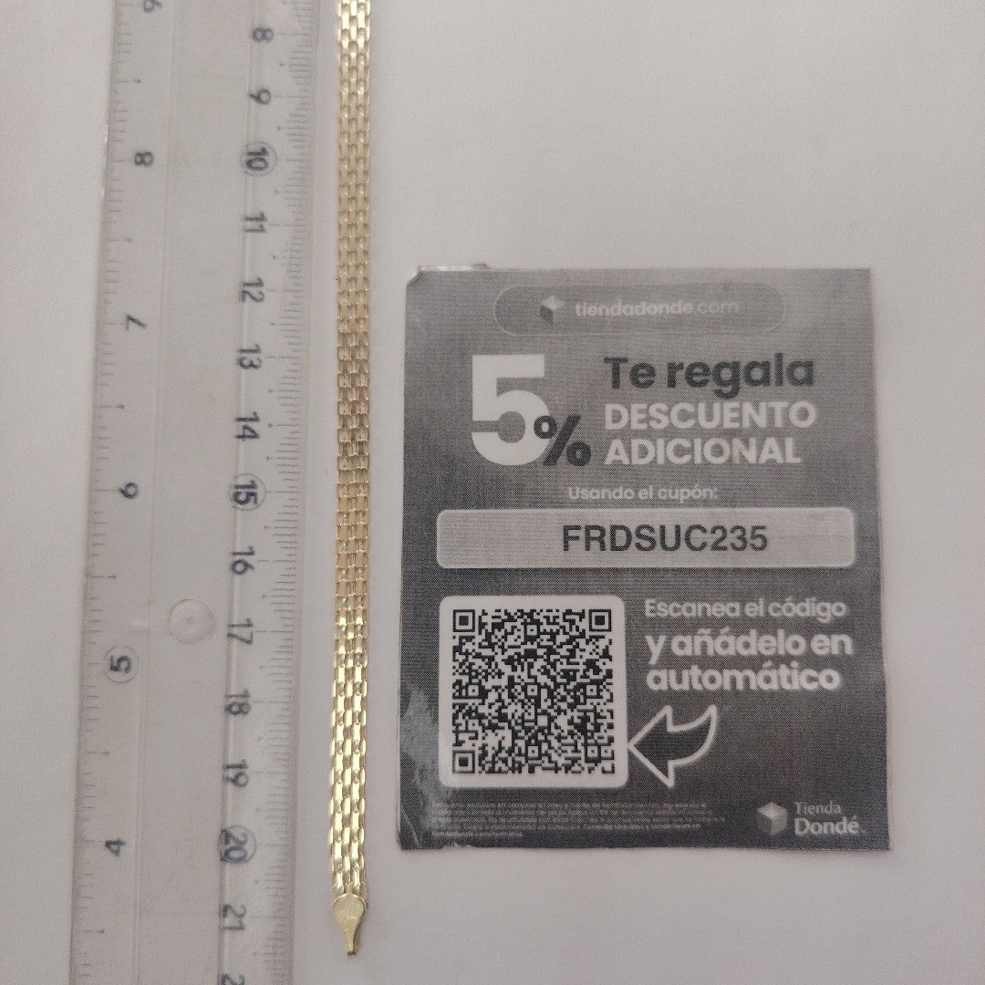 PULSERA ESPECIAL 10K 21 CM 4.4 GR (NUEVO)