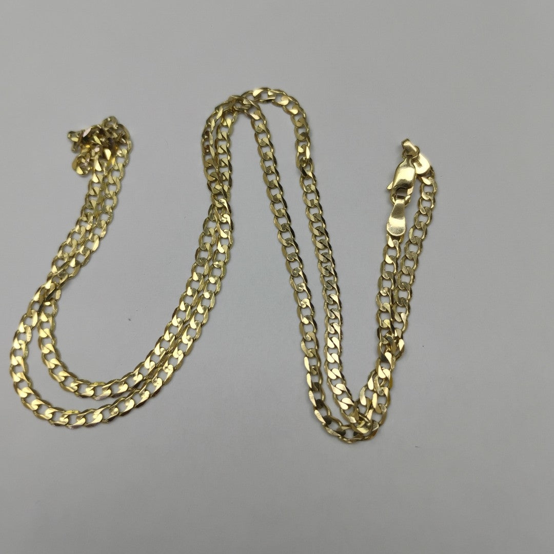 CADENA TEJIDO BARBADA 14K 60 CM 8.9 GR (NUEVO)