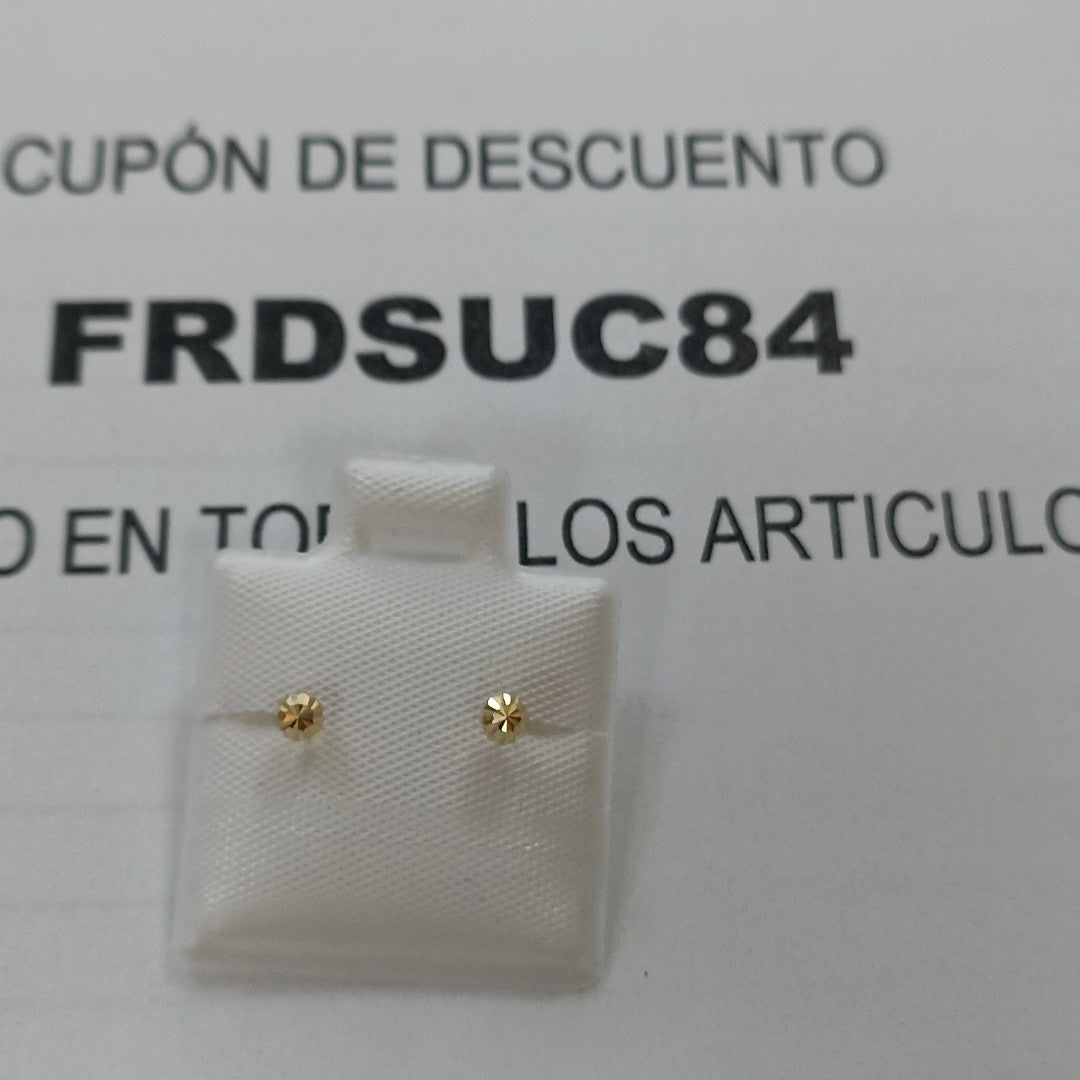 BROQUELES BROQUEL FIG HONGO 14K 0.17 GR (NUEVO)
