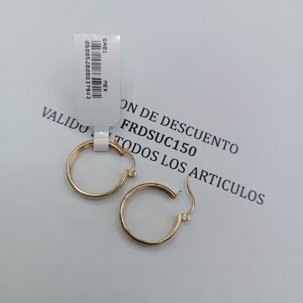 ARETES ARRACADAS LABRADAS 10K 2.3 GR (NUEVO)