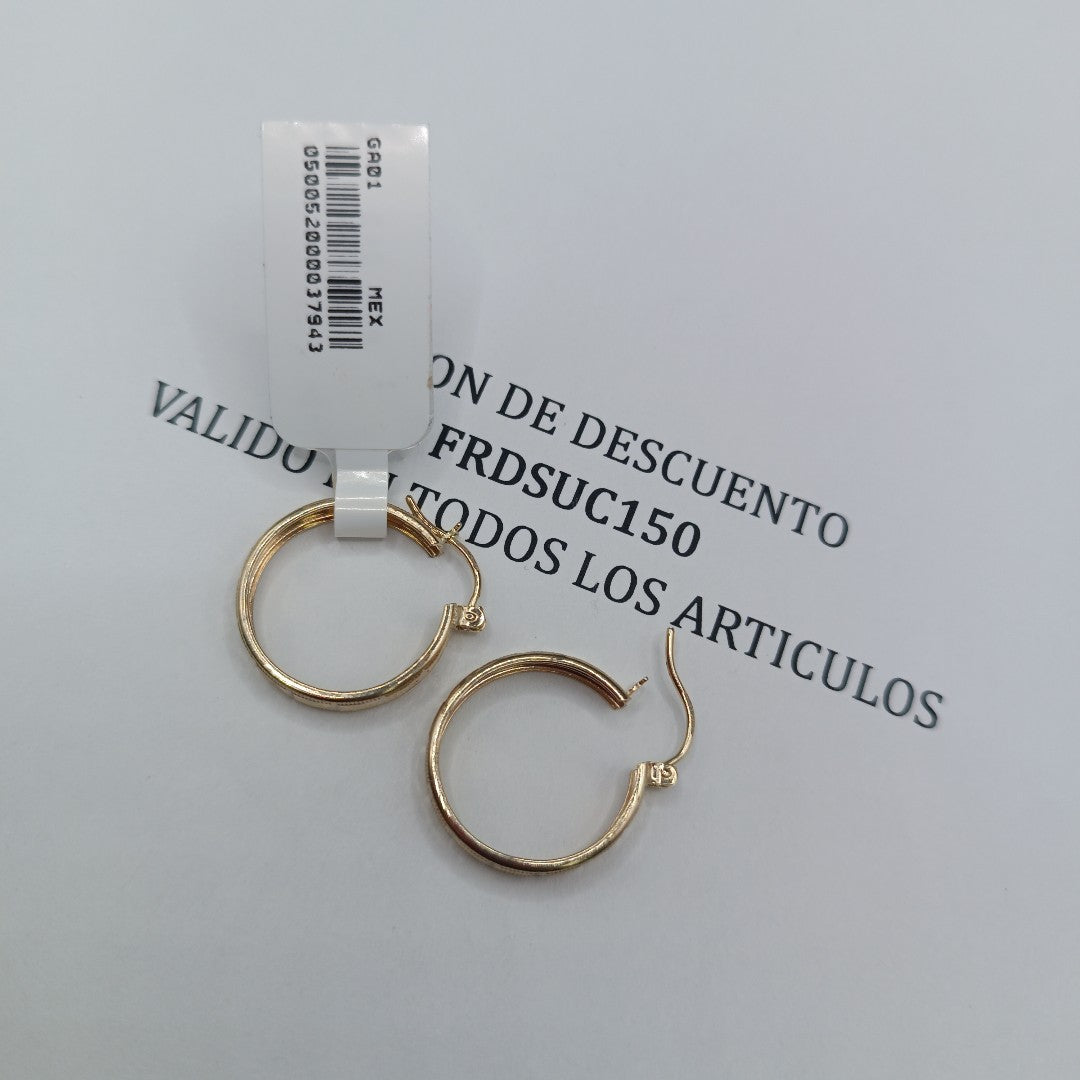 ARETES ARRACADAS LABRADAS 10K 2.3 GR (NUEVO)