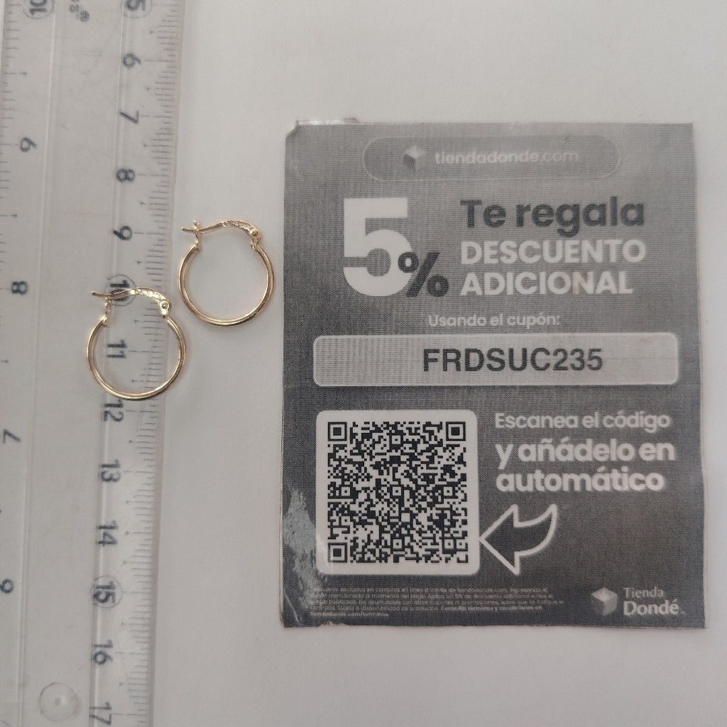 ARETES ARRACADAS 14K 1.2 GR (NUEVO)