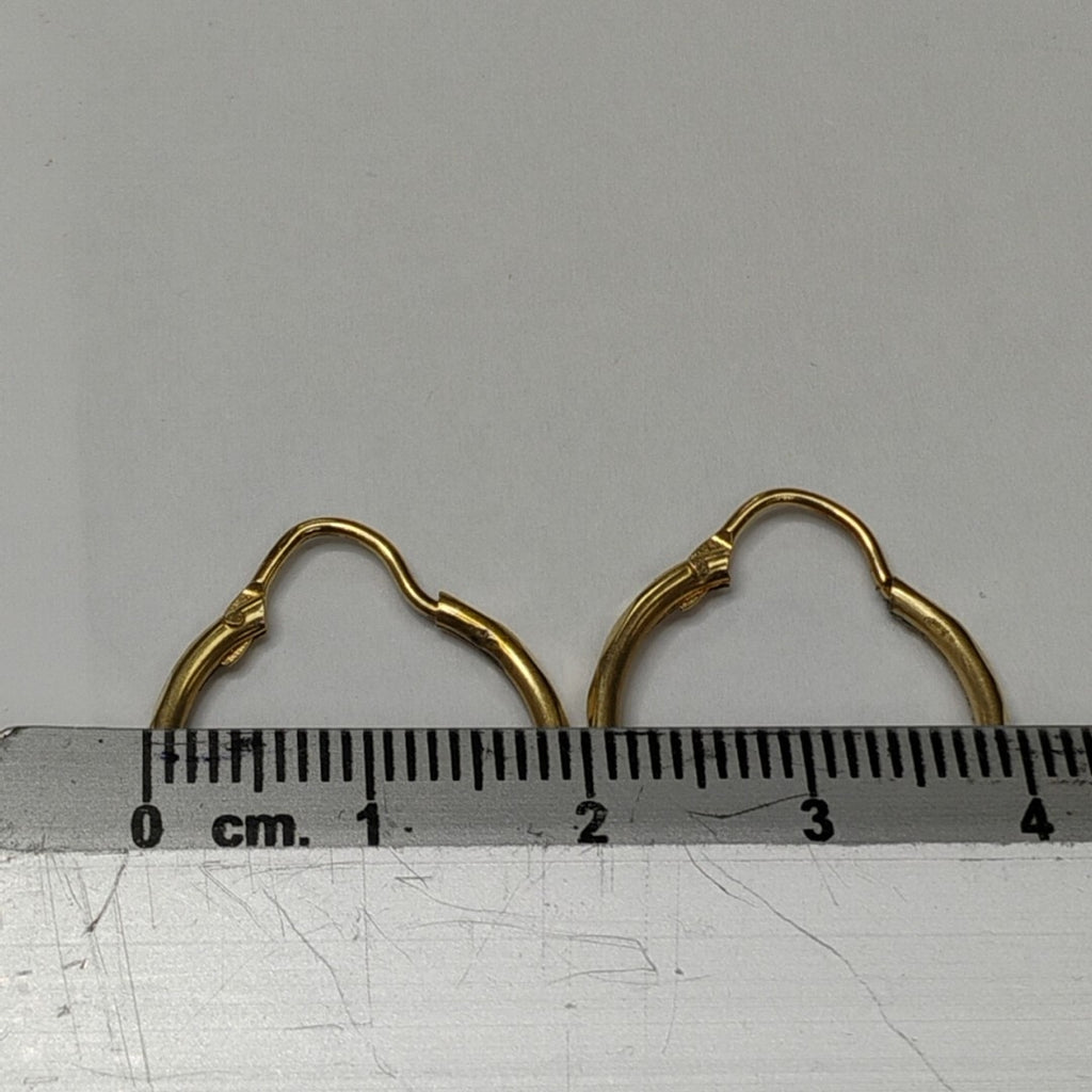 ARRACADAS PAR ORO 14 K 1.5 GRMS (SEMINUEVO)