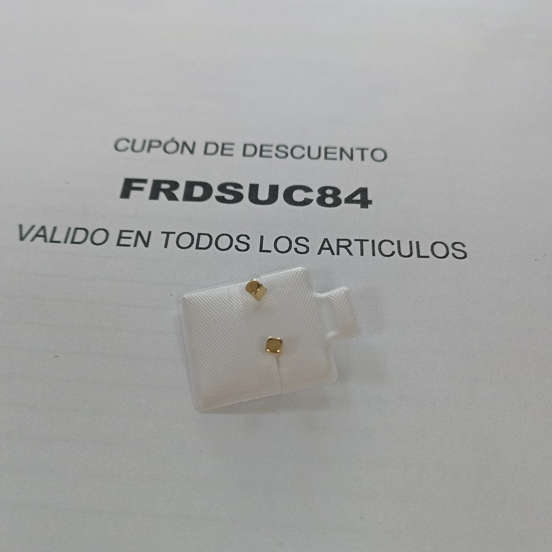 BROQUELES BROQUEL FIG CUBO 14K 0.203 GR (NUEVO)