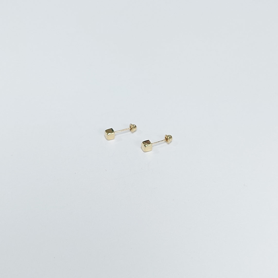 BROQUELES BROQUEL FIG CUBO 14K 0.203 GR (NUEVO)