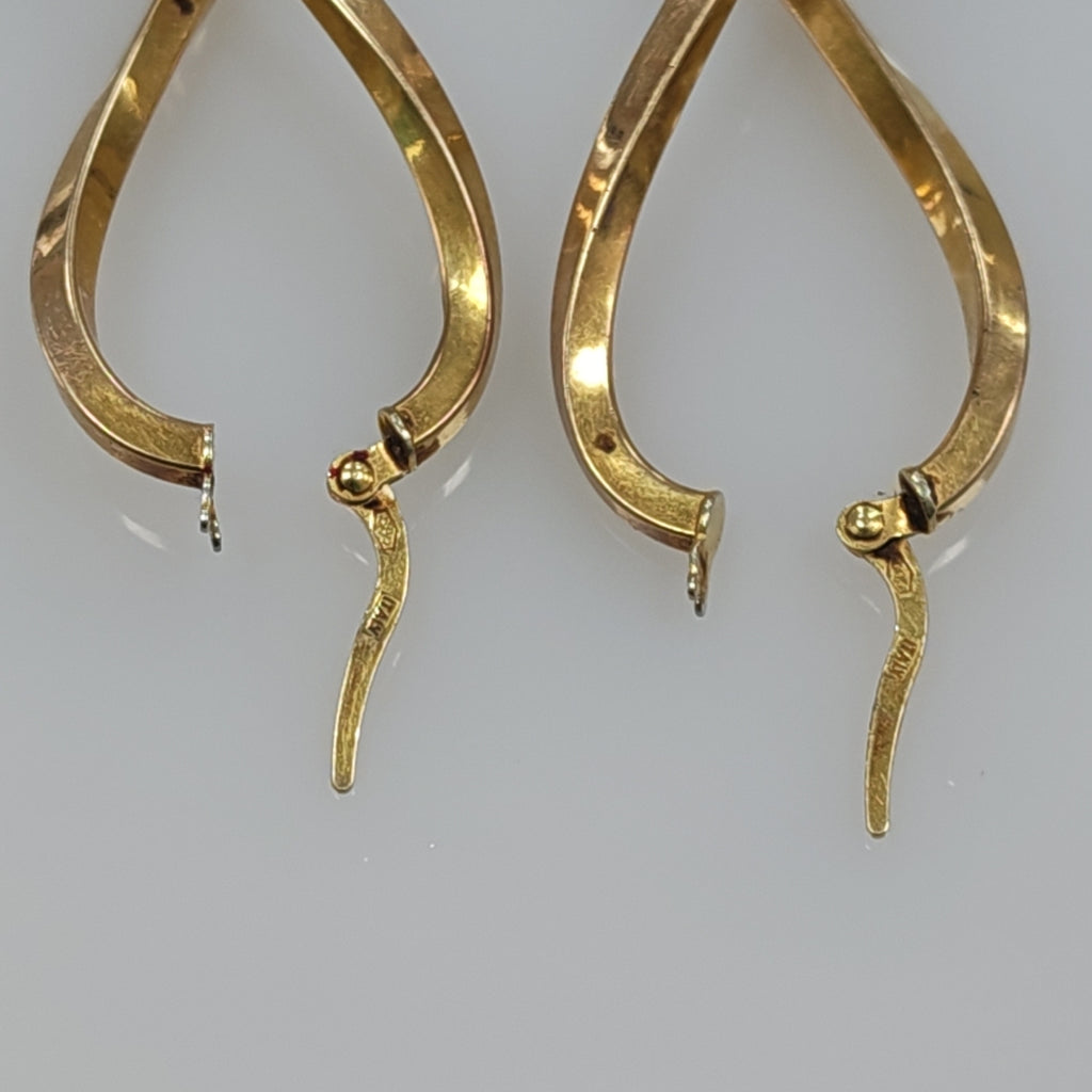 ARRACADAS PAR ORO 14 K 2,90 GRMS (SEMINUEVO)