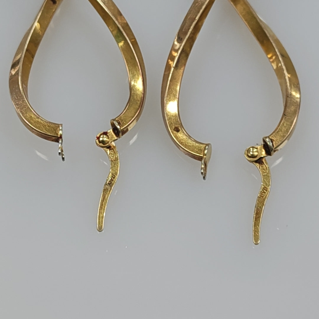 ARRACADAS PAR ORO 14 K 2,90 GRMS (SEMINUEVO)