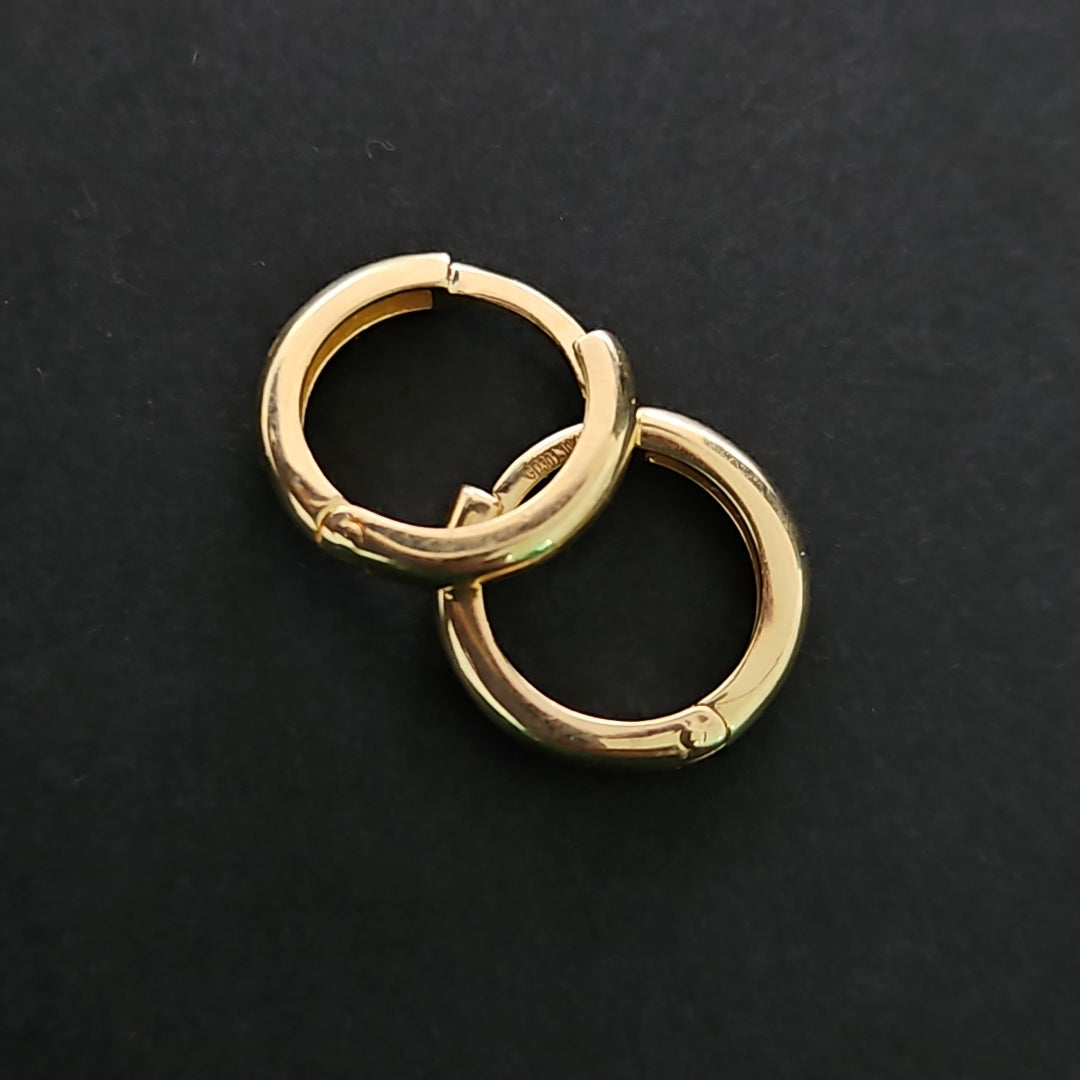 ARETES ARRACADAS LISAS 10K 1.1 GR (NUEVO)