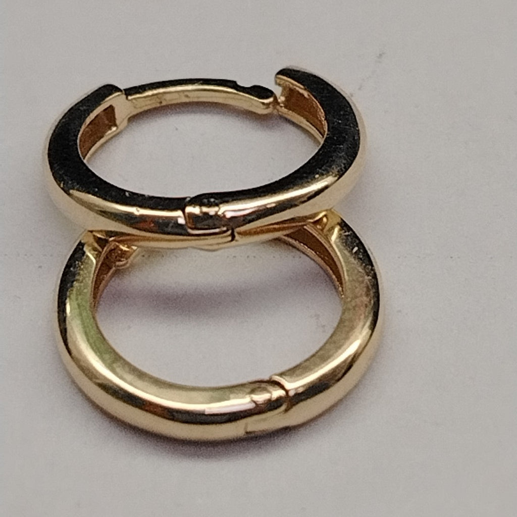 ARETES ARRACADAS LISAS 10K 1.2 GR (NUEVO)