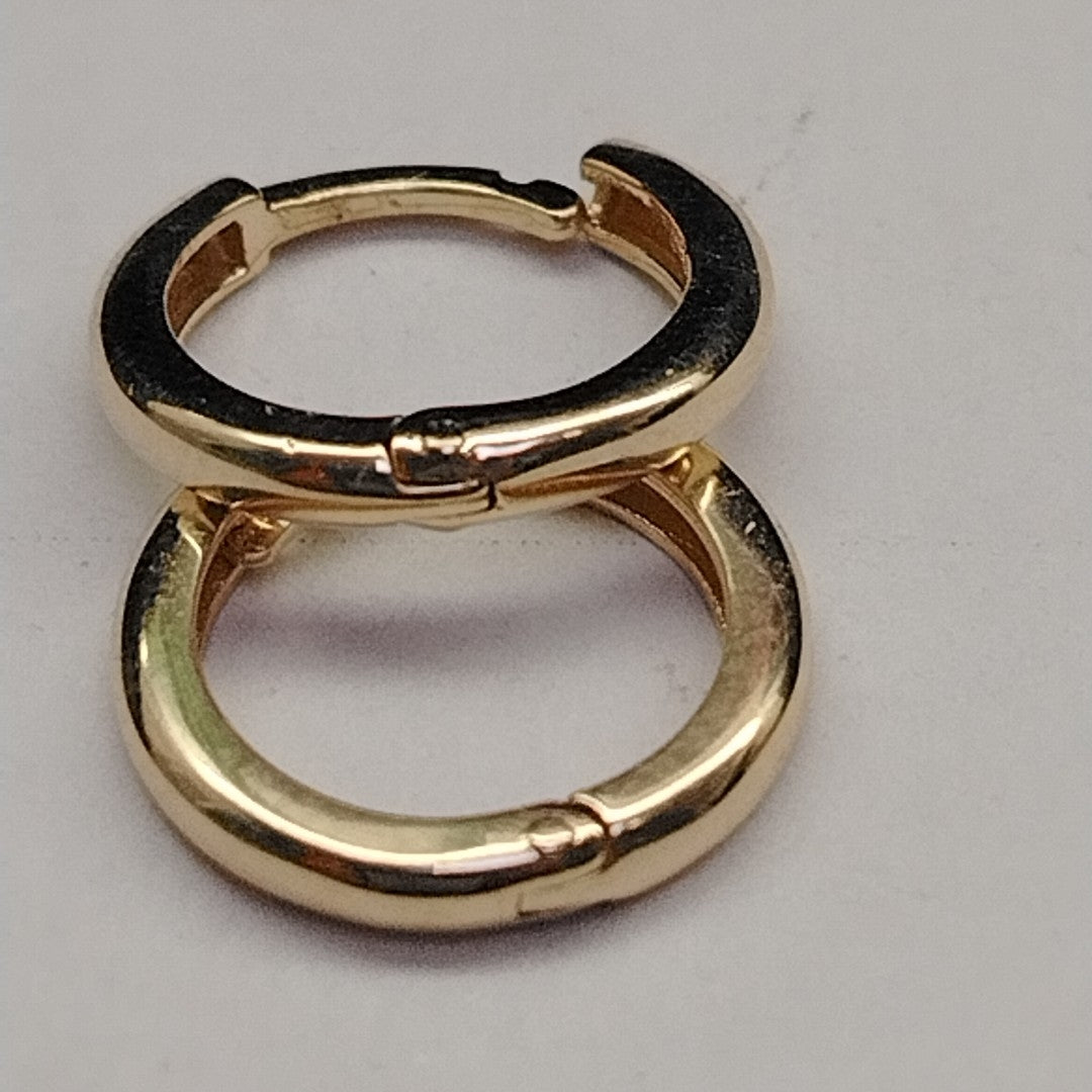ARETES ARRACADAS LISAS 10K 1.2 GR (NUEVO)
