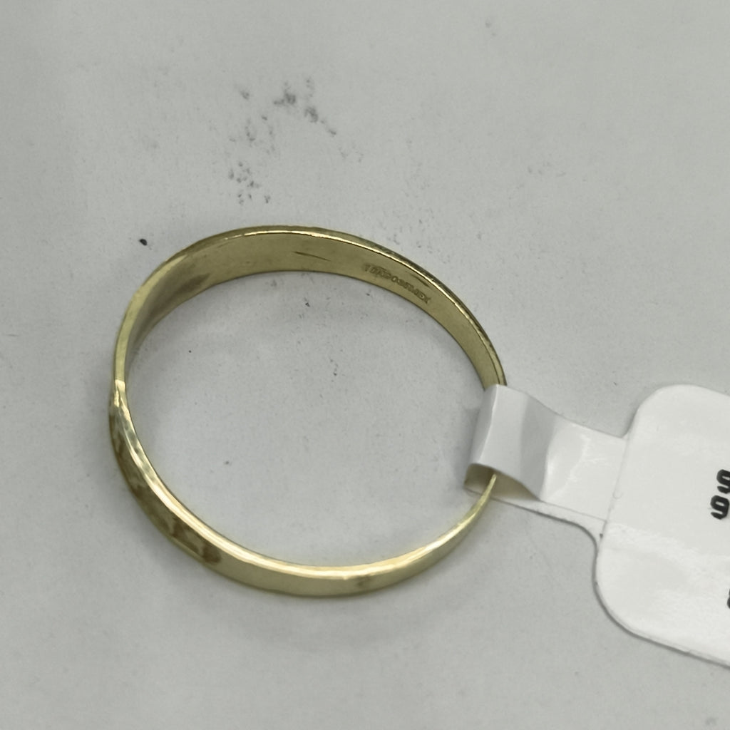 ANILLOS ARGOLLA DE LA SUERTE 10K TALLA 9 1.3 GR (NUEVO)
