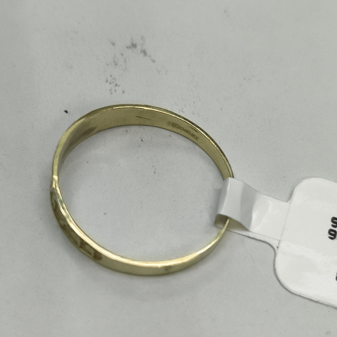 ANILLOS ARGOLLA DE LA SUERTE 10K TALLA 9 1.3 GR (NUEVO)